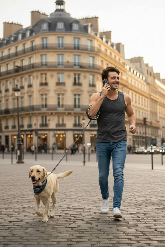 Laisse Mains Libres JUNE LITE + ( Kit Hygiène Offert )